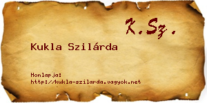 Kukla Szilárda névjegykártya